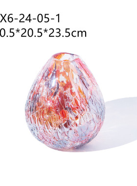 直筒渐变落地大件白菜创意手工花瓣花瓶简约客厅餐桌样板房装饰品