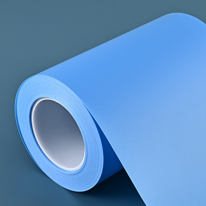 2.5cpet单面蓝色氟素膜厂家直供离型膜专用粘硅胶高离型膜原材料