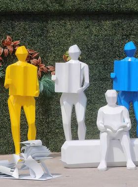 学校不锈钢校园雕塑源头厂家大型书卷造型文化广场景观白钢金属摆