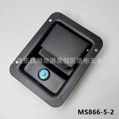 ms866-5-2发电机组锁防面板锁厢式车音设备箱平面锁可双向开门