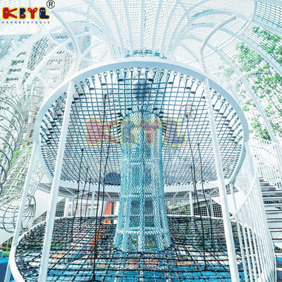 热销户外儿童公园动力非标不锈钢滑梯钻洞无景区攀爬拓展游乐设备