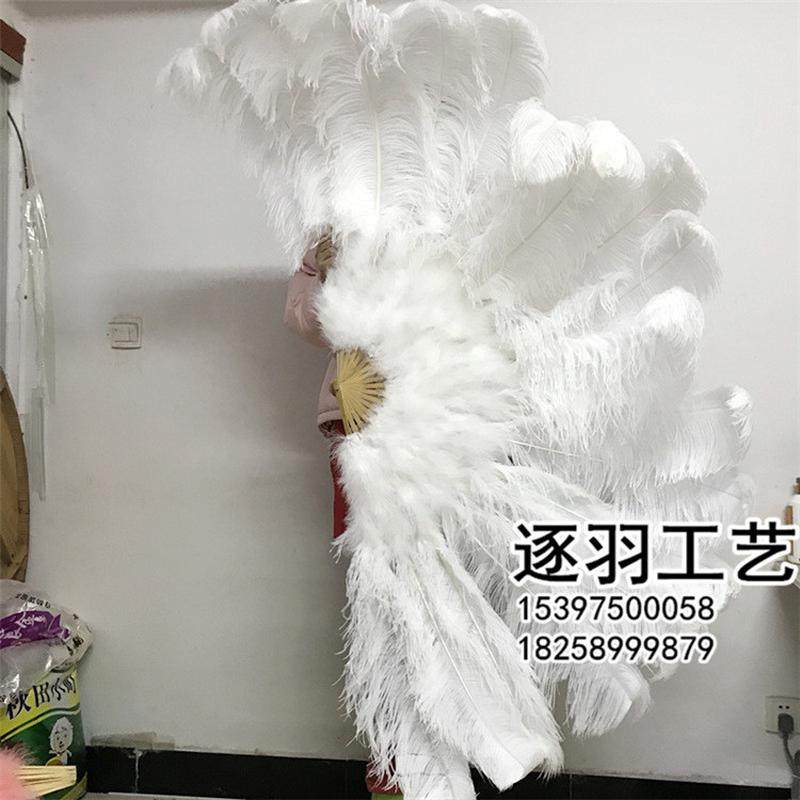 半径1米特大号酒吧羽毛扇子鸵鸟夜店舞台肚皮舞走秀表演羽毛扇子