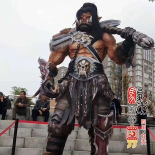 国潮人物造型花灯制作自贡彩灯大型灯光节春节亮化灯展展览制作