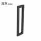 玻璃门拉手方管不锈钢门把手木门哑黑银色玫黑钛拉丝大门无框拉手