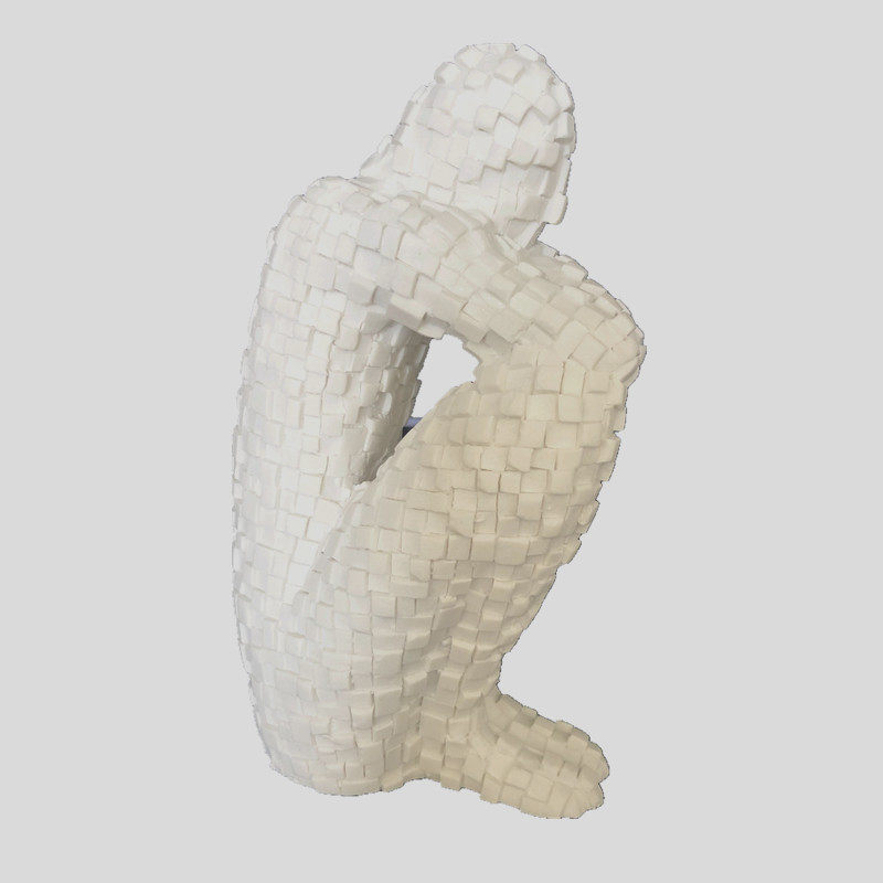 树脂工艺品马赛克创意家居饰品摆件人现代简欧风格样板间书房装饰