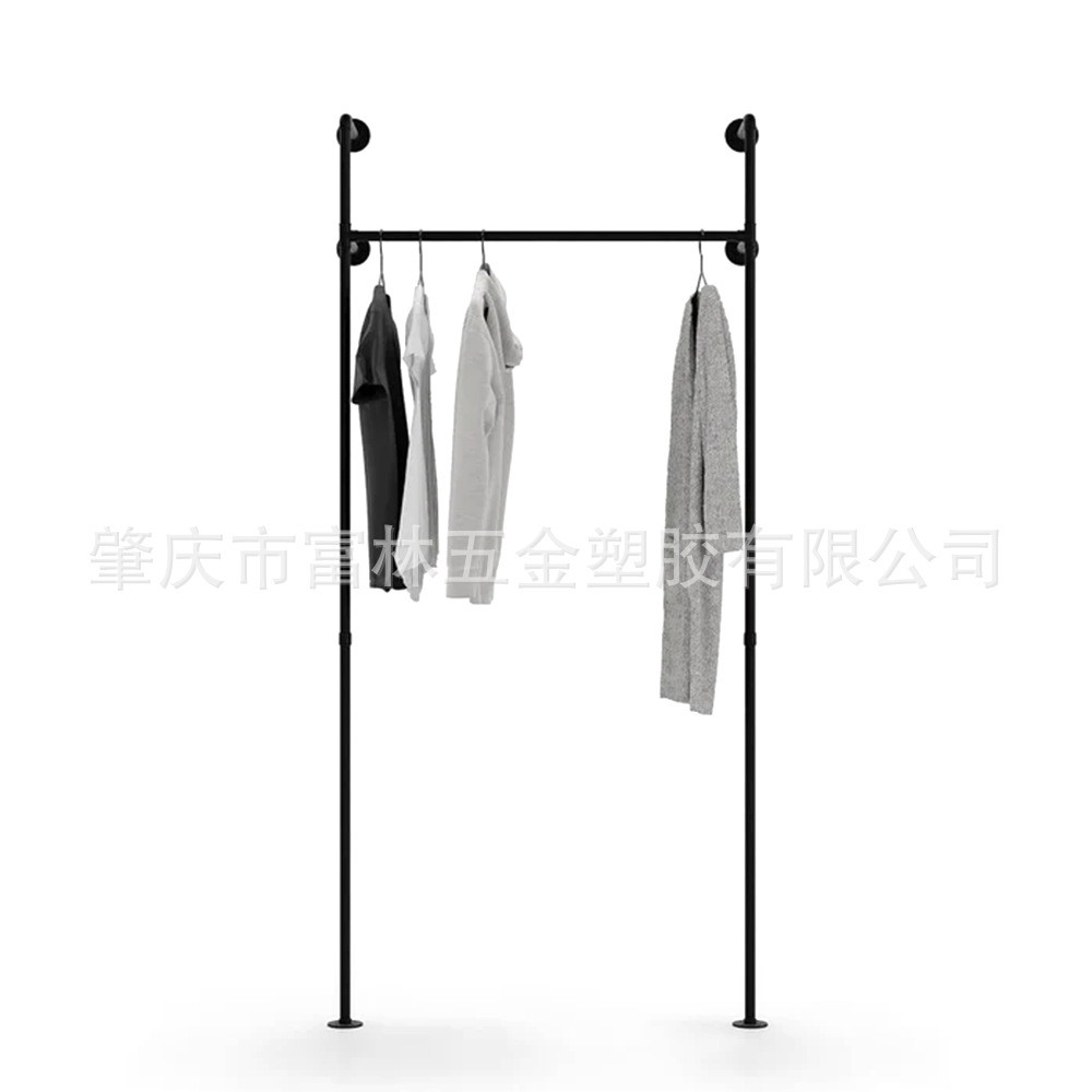 落地铁艺移动挂衣架服装店落地展示陈列架我是简易挂衣架