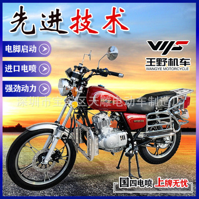 摩托车整车链条机太子款国4电喷燃油125c150全新适合拉货可上牌