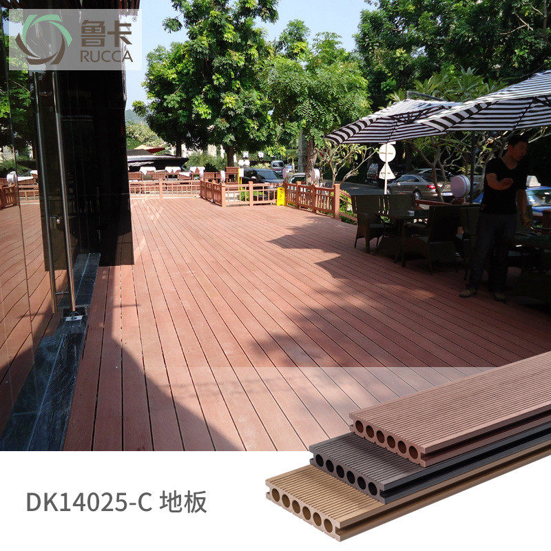厂家直供拼接塑木地板户外庭院花园阳台景观生态木木塑板材料批发
