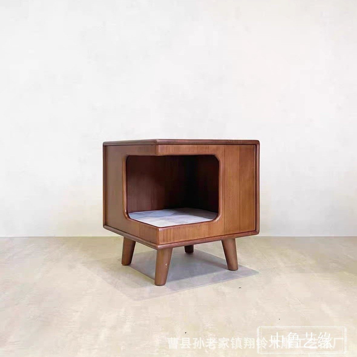 实木半封闭猫窝橡胶木猫凳人猫共用别墅床头柜四季通用猫咪狗板凳,宠物/宠物食品及用品,猫笼子/猫别墅,淘宝优惠券,粉丝福利购,淘宝优惠卷