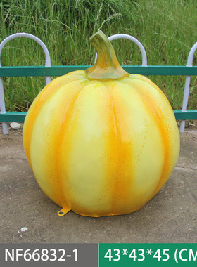 仿真南瓜模型万圣节南瓜蔬菜道具商场橱窗摆件户外装饰丰收节雕塑