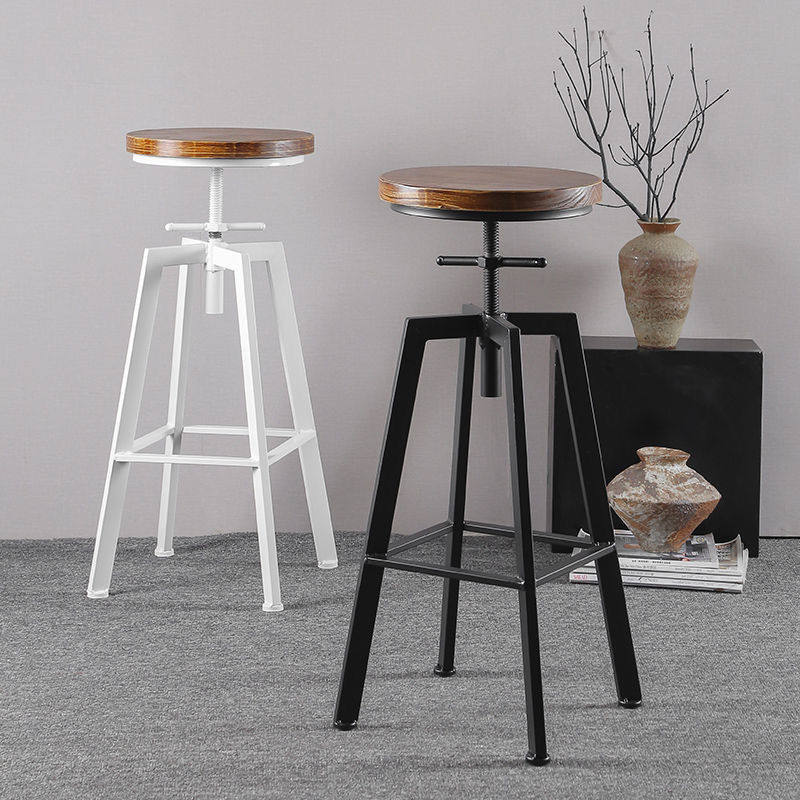 北欧铁艺酒吧椅工业风旋转吧凳家用升降吧台椅实木高脚椅靠背凳子,商业/办公家具,红酒架/柜,淘宝优惠券,粉丝福利购,淘宝优惠卷