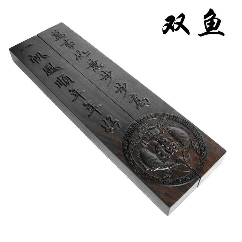 厂家直销黑梓木镇纸30cm浮雕镇尺38cm黑檀木镇尺压纸红木书法镇纸