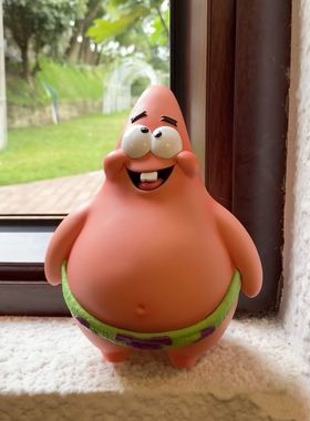 比奇堡派大星玩偶手办公仔装饰品创意床头迎宾玄关艺术落地大摆件