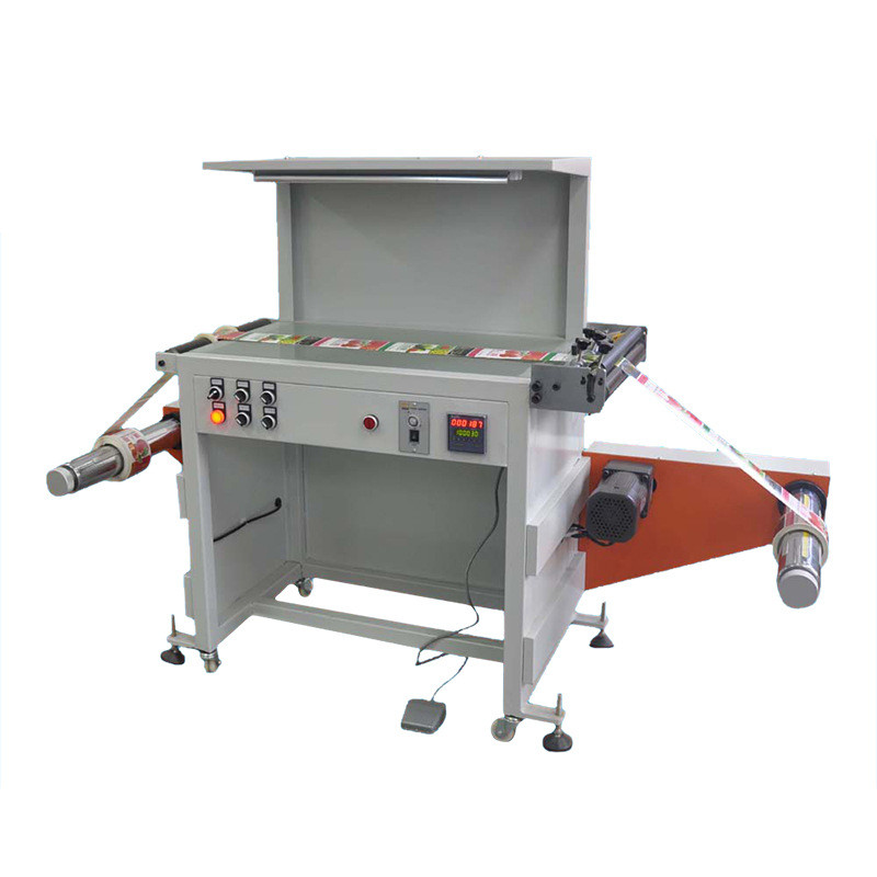 热销hsp-350p标品检机卷筒纸标签复卷品检机不干胶检平面机