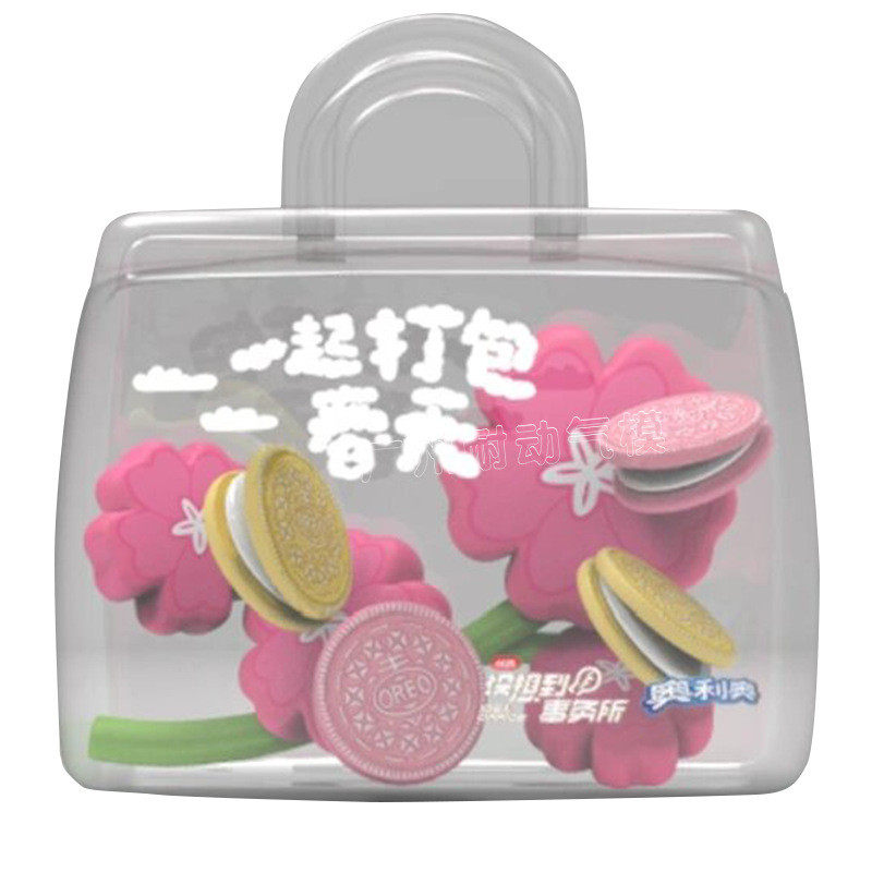 商场美陈充气透明包包气模网红打卡大型气球包包户外展览充气花朵