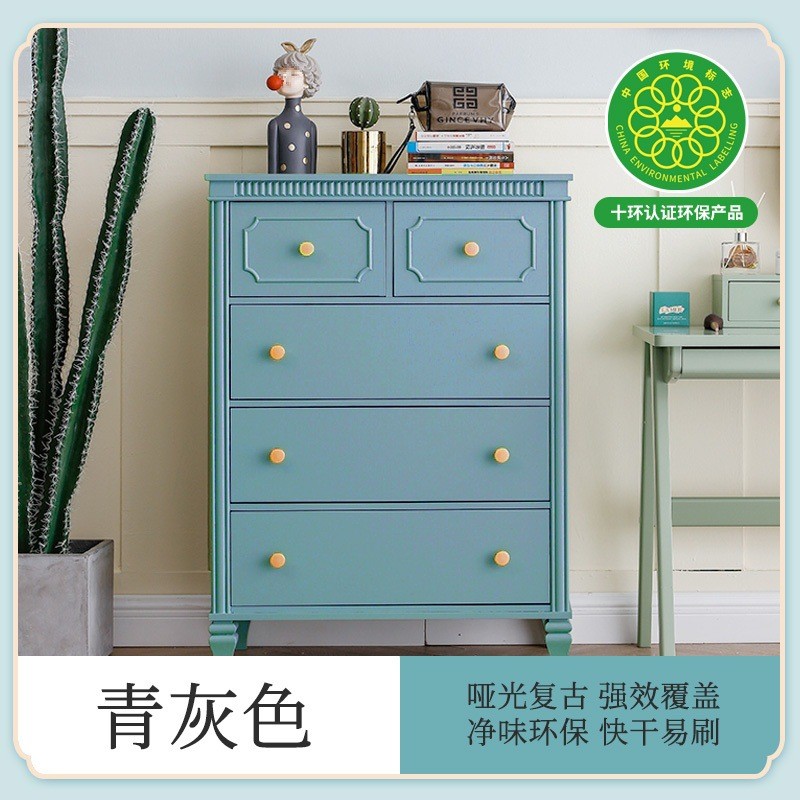 旧床翻新漆加厚木纹柜子改色漆木门自刷水性漆家具漆旧家改色漆