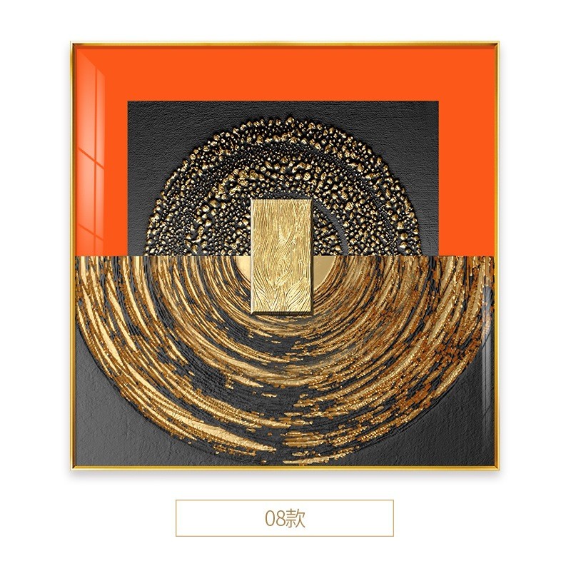 轻奢客厅装饰画爱马玄关餐厅大气抽象挂画现代简约沙发背景墙画仕