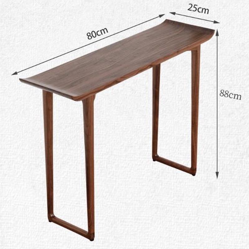 新中式胡桃木条几入户条案条桌窄供桌玄关桌桌靠墙轻奢玄关台简约