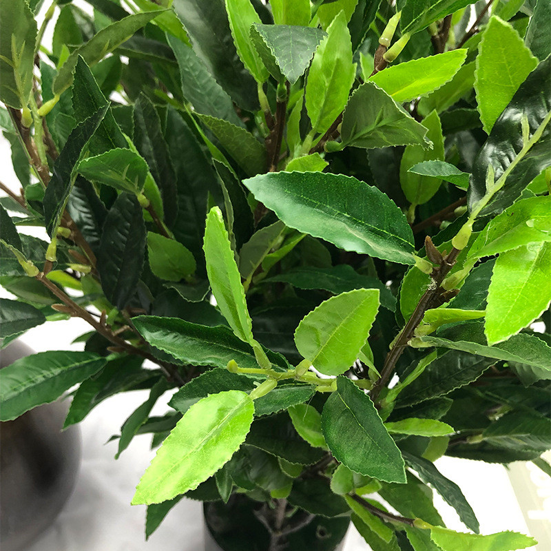 仿真绿植盆栽毛尖厂家落地盆景室内外植物茶叶工程装饰茶树批发