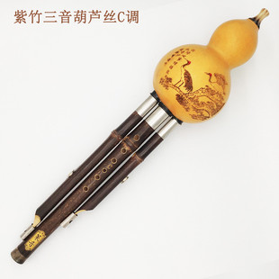紫竹葫芦丝乐器fga降bc小学生d六调可选音准小易吹配盒子中国结