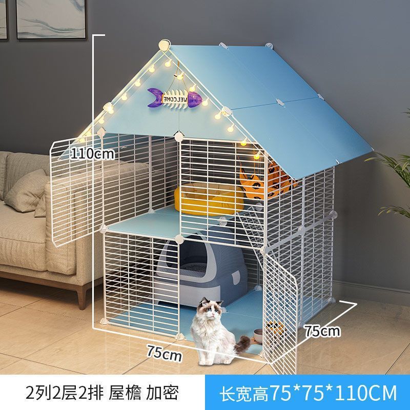 猫笼室内猫别墅猫咪笼子家用三层猫舍小型可放猫砂盆屋厂家