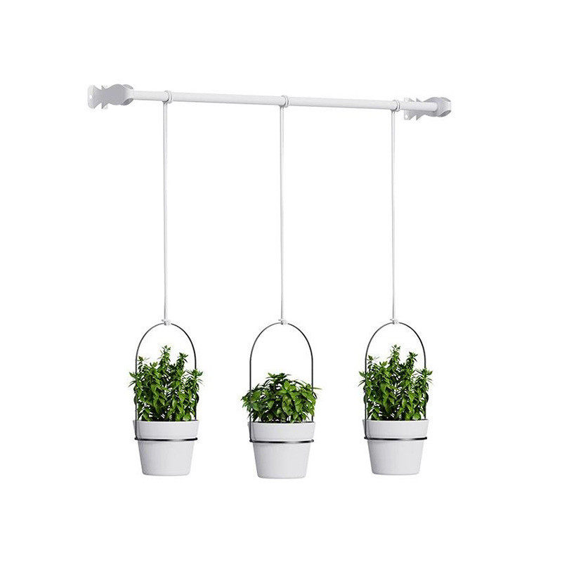 电商阳台多肉花盘挂架铁艺花篮欧美挂式家居创意壁挂悬风花盆