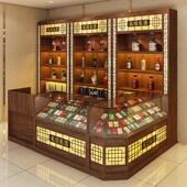 热销红酒展示柜白酒展柜烟酒展示柜茶叶柜烟酒行货架陈列柜烟酒柜
