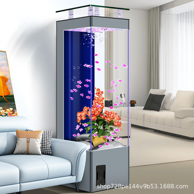 直发工厂【】2024新款鱼缸客厅小型电视柜旁鱼缸生态水族箱免换水,宠物/宠物食品及用品,桌面缸,淘宝优惠券,粉丝福利购,淘宝优惠卷