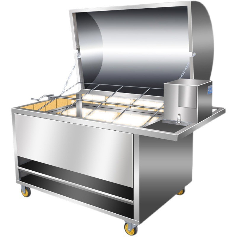 烤全羊炉子商用全自动木炭燃气烤烤羊鱼兔鸡一体炉架羊排腿炉