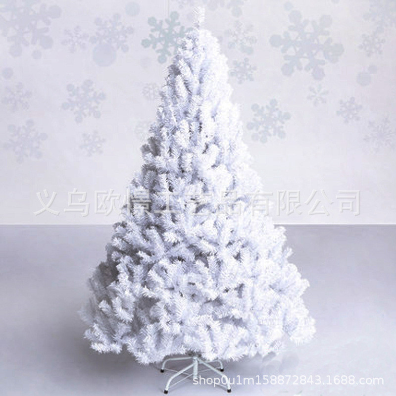 圣诞树pvc白色圣诞节加密款1.8/2.1m/2.4米外贸出口定制