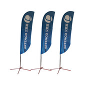 刀旗户外宣传旗各种旗帜批发旗广告旗杆铝合金底座设计厂家沙滩