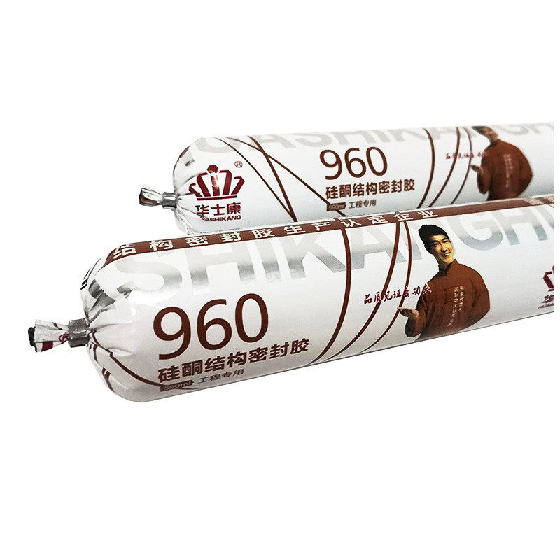 960硅酮结构密封胶门窗银灰色结构胶快干防霉石材幕墙耐候胶批发