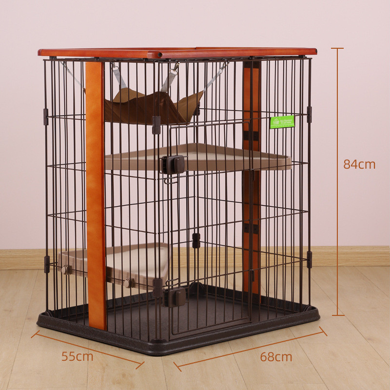 创逸实木小号猫笼别墅小号室内猫舍木制家用猫笼厂家直供
