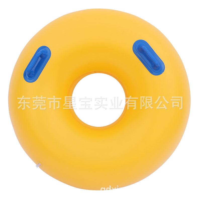 东莞厂家直销单人游泳圈水上乐园专用单人皮筏圈106cm加厚游泳圈
