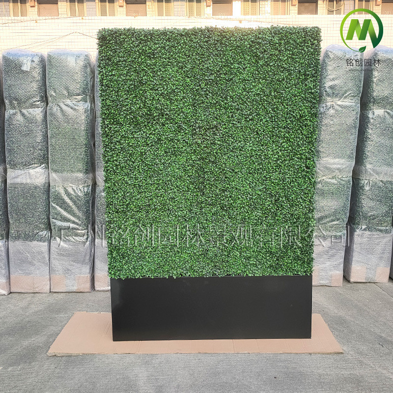 室外防晒仿真草墙立体米兰草墙篱笆墙绿植墙庭院植物篱笆围挡草墙