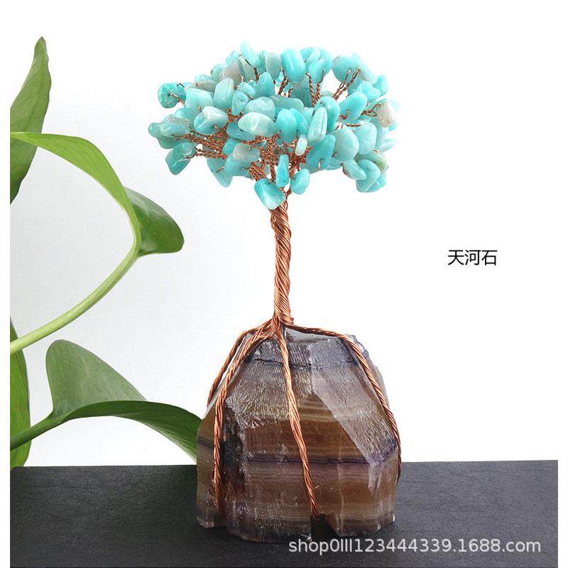 招財摇钱树玉白菜葫芦摆件开业礼品水晶发財树家居客厅酒柜装饰品