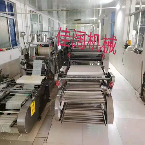 热销全自动方形圆形凉皮机自动抹条切油纠偏