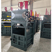 液压打包机立式 小型铁桶压缩机废旧油漆桶油桶200l压扁机