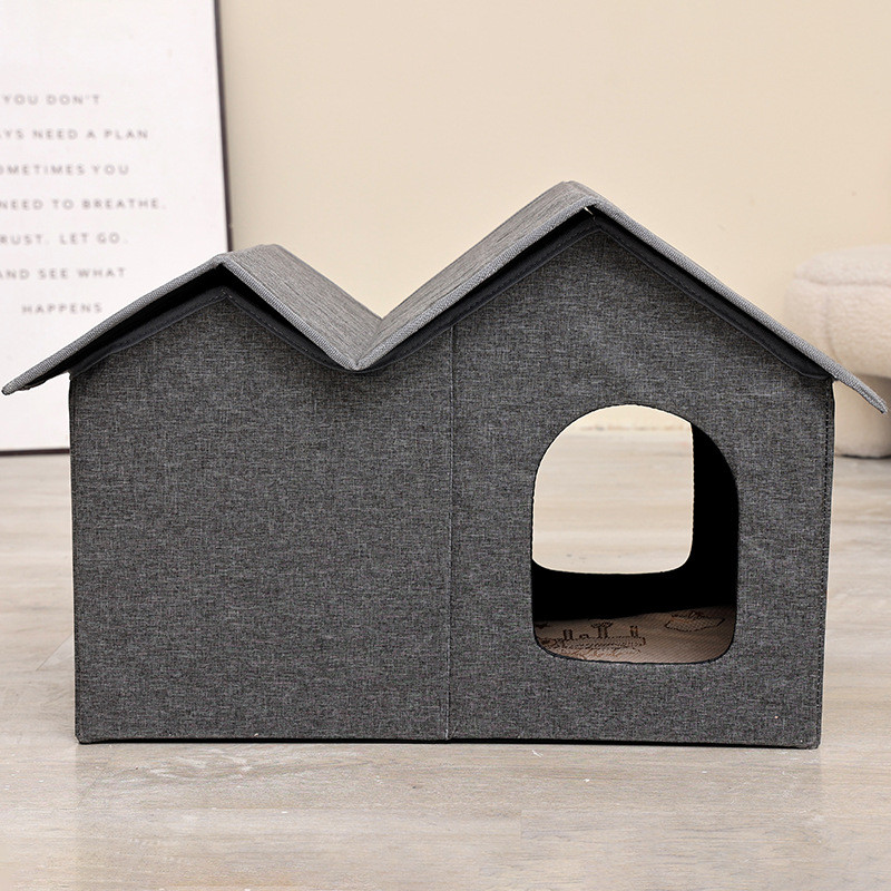 防雨猫窝可折叠大空间宠物窝四季通用猫别墅室外户外防水猫房子