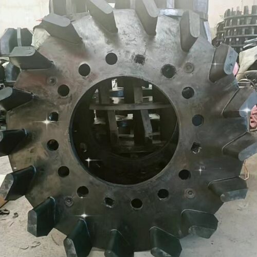 立式pu衬胶/渣浆泵工程橡胶定转子耐磨盖板搅拌叶轮浮选机配件