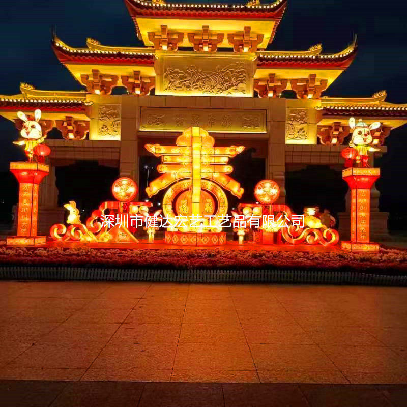 春节大型花灯宫灯金鱼灯会鲤鱼元宵节花灯手持舞鱼灯龙灯文旅花灯