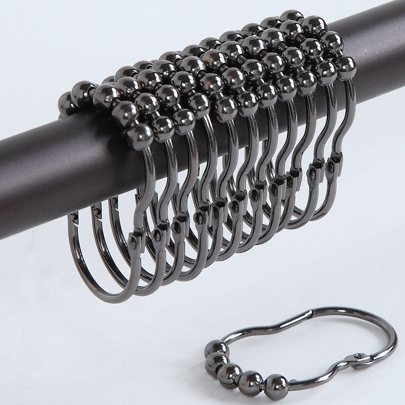 61k3浴帘活扣环欧式清新滑顺花生卡圈型五滚珠挂钩三色可选浴帘环,家庭/个人清洁工具,浴帘,淘宝优惠券,粉丝福利购,淘宝优惠卷