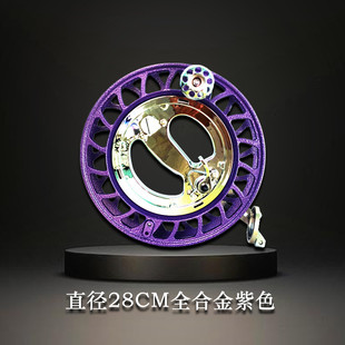新款高档风筝线轮万和合金轮带手刹防倒转轮盘轮专业大人专用手握