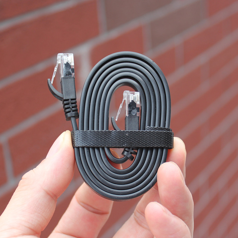 原装配机网络跳线1米 1.5米 六类铜芯扁平机制网线CAT6千兆网络线