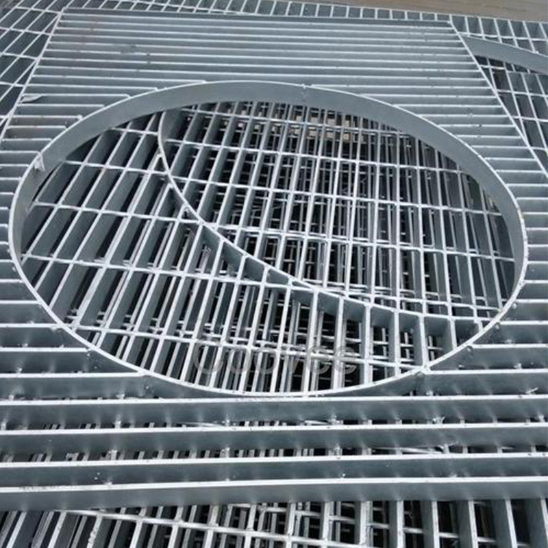 异踏步格栅 工厂热镀锌复合加工定制工业重型踏步插接楼梯型钢板