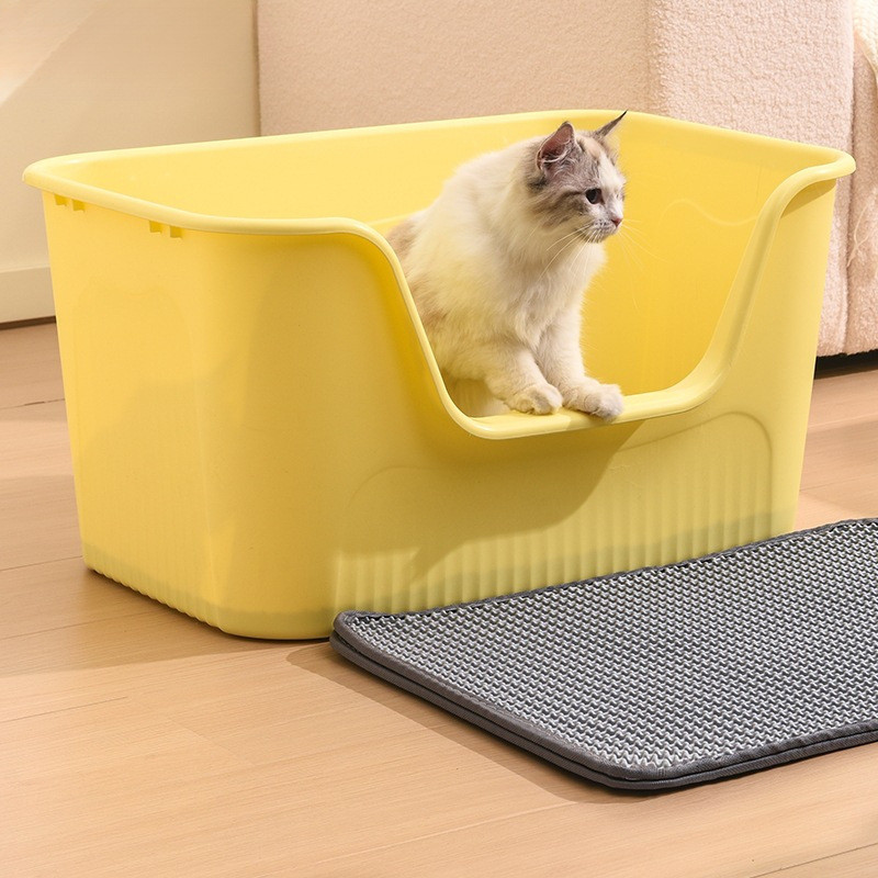 猫砂盆超大号半封闭猫厕所幼猫沙盆猫咪屎盆配防外溅垫清理封闭式