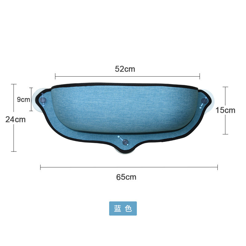 批发小猫窝玻璃吸盘式半边半封闭可拆洗家用可拆卸四季通用窝现货