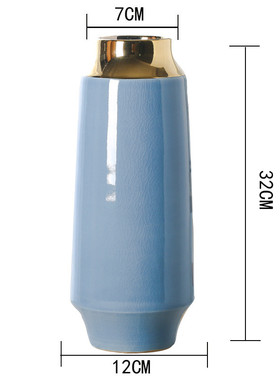 花瓶摆件简约后现代北欧客厅轻奢摆设陶瓷餐桌带仿真花束插花装饰