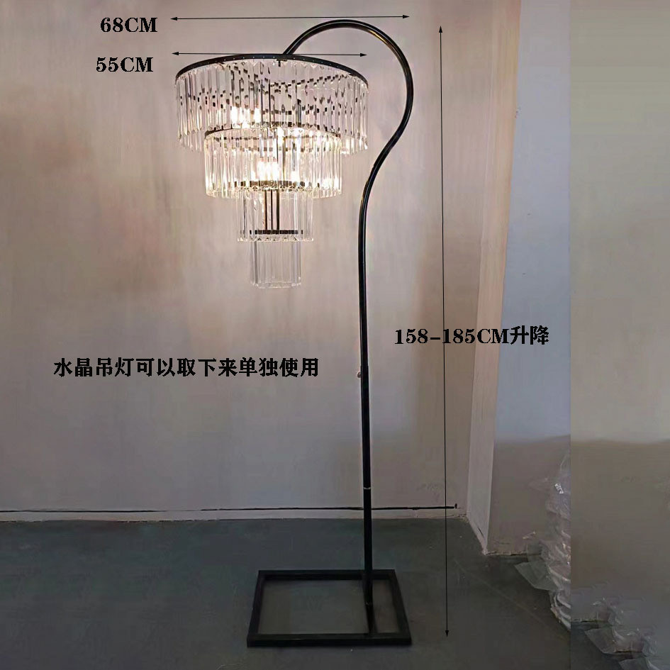 新款婚庆道具亚克力水晶冰条路引灯舞台布置道具灯具t台装饰创意
