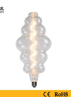 h180葫芦串led灯丝灯泡5w柔性软灯条异形led灯泡调光深度批发